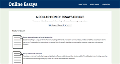 Desktop Screenshot of onlineessays.com